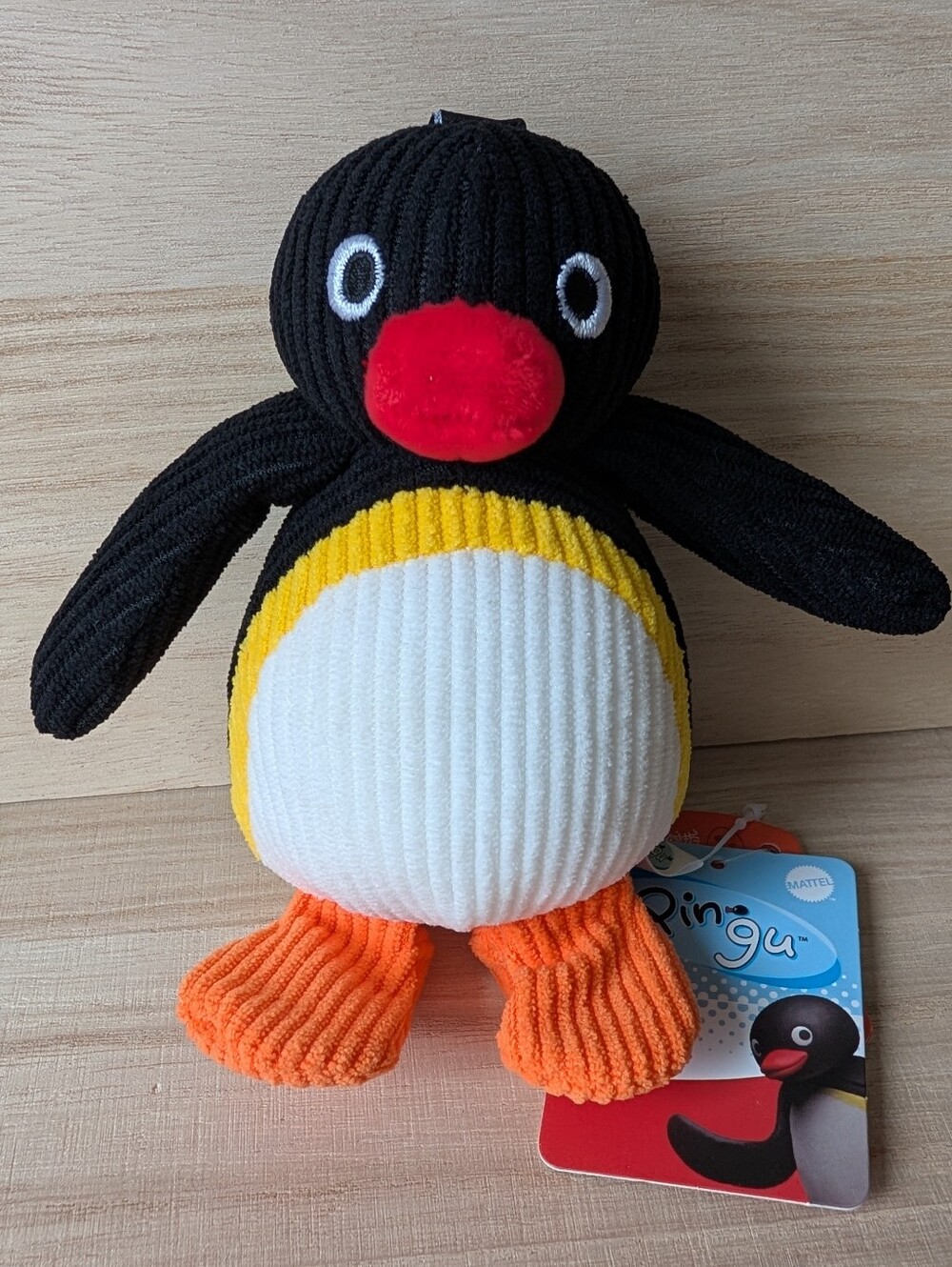 Plush Corduroy Penguin Pingu Keychain Doll 12cm Tall New With Tag NWT